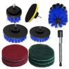 DEPILA Set Kit Marble Nylon Electric Power Attachment Sponge Flooring Buffing Tile Multifunction Scrubber Drill Blue Long Brush Car Brick Attachments Pads Cleaning Extend Scrub for with Brushes (Colo view 1