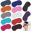 12 Pack Multicolor Eye Mask Cover Blindfold Sleep Mask for Team Games Travel Sleep Party Supply with Adjustable Strap for Women Men Kids, 12 Colors, Individual Package view 1