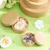TEHAUX Gift Boxes, 5pcs Round Nesting Paper Mache Boxes with Lids, Assorted Sizes for Craft, Candies, Cookies, Biscuits, Small Items, Wedding Decorations view 2