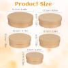 TEHAUX Gift Boxes, 5pcs Round Nesting Paper Mache Boxes with Lids, Assorted Sizes for Craft, Candies, Cookies, Biscuits, Small Items, Wedding Decorations view 3