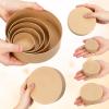 TEHAUX Gift Boxes, 5pcs Round Nesting Paper Mache Boxes with Lids, Assorted Sizes for Craft, Candies, Cookies, Biscuits, Small Items, Wedding Decorations view 4