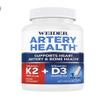 Artery Health for Heart, Immune and Bone Support with Vitamin K2 (180mcg) & Vitamin D3 (5000iu), 60 Veggie Capsules view 1