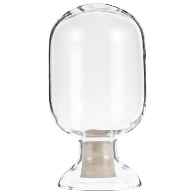 FOMIYES Glass Match Cloche Jar Glass Fireplace Match Cloche Bottle Matches in a Jar Fancy Match Striker Holder Mantel Decorations Match Striker Jar for Cute and Fancy Matches