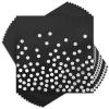 100 Pack Black Cocktail Napkins Disposable - Black and Silver Paper Party Napkins for Birthday Wedding Anniversary Party view 1