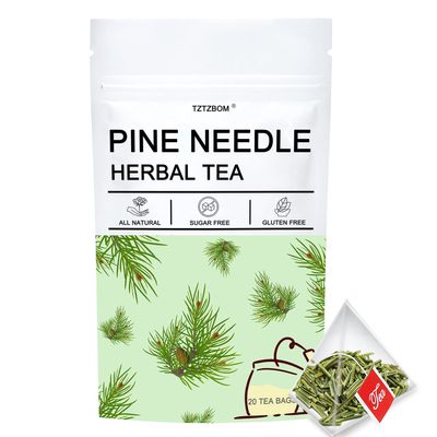 Pine Needle Tea Bags - 100% Pure Natural Wild Dried Pine Needles Herbal Tea (20 Tea Bags) Effectively Antioxidant & Immune Support, Caffeine Free
