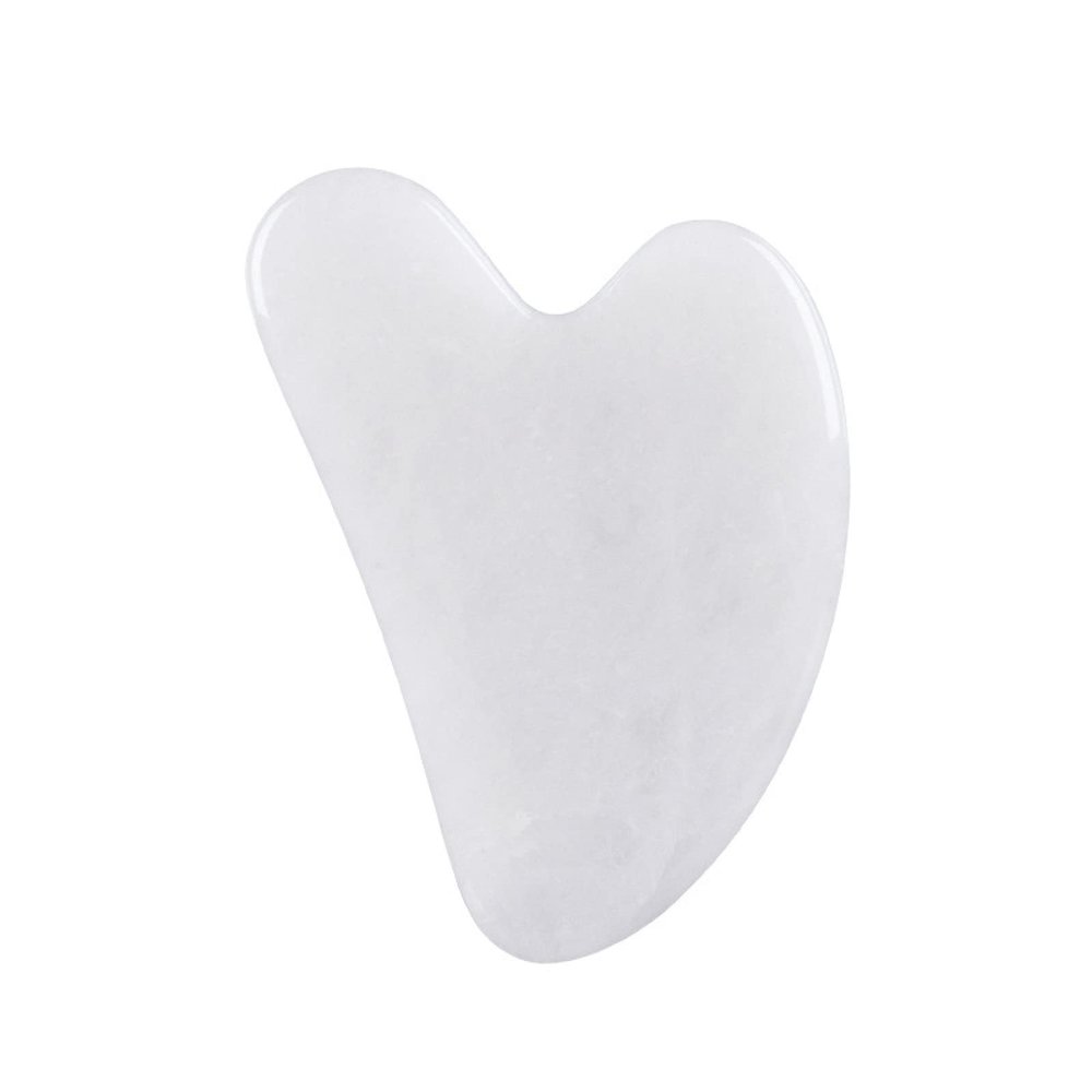 100% Natural Jade Stone Gua Sha Board Massage Rose Quartz Guasha Plate Jade Tools,White Jade