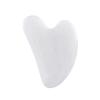 100% Natural Jade Stone Gua Sha Board Massage Rose Quartz Guasha Plate Jade Tools,White Jade view 1