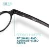 2SeeLife Small Round TR-90 Reading Glasses for Men & Women - Narrow-Medium Fit, Sturdy Frame, Spring Hinges, Retro Readers, Black, +0.50 view 4