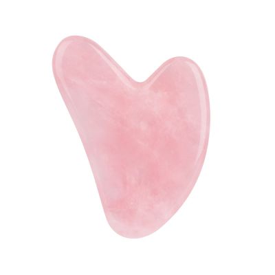 100% Natural Jade Stone Gua Sha Board Massage Rose Quartz Guasha Plate Jade Tools,Pink