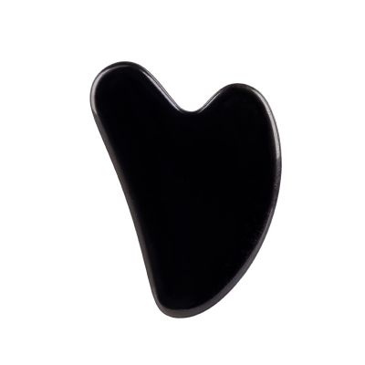 100% Natural Jade Stone Gua Sha Board Massage Rose Quartz Guasha Plate Jade Tools,Black