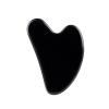 100% Natural Jade Stone Gua Sha Board Massage Rose Quartz Guasha Plate Jade Tools,Black view 1