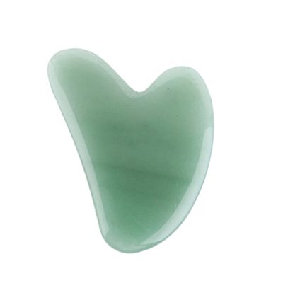 100% Natural Jade Stone Gua Sha Board Massage Rose Quartz Guasha Plate Jade Tools,LightGreen