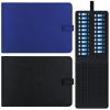 Eaasty 2 Pack Homeopathy Organizer Box Foldable Case Homeopathy Kit Storage Pouch Organizer Case Box Kit for 84 Tubes Home Travel Use, Black and Blue view 1