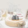 10pcs New Year Dessert Topper Fruit Pick Muffin Picks Wedding Cake Topper Toothpick Cake Picks Glitter Cake Toppers Happy New Year Cake Toppper Take a Bath Cake Supplies view 3