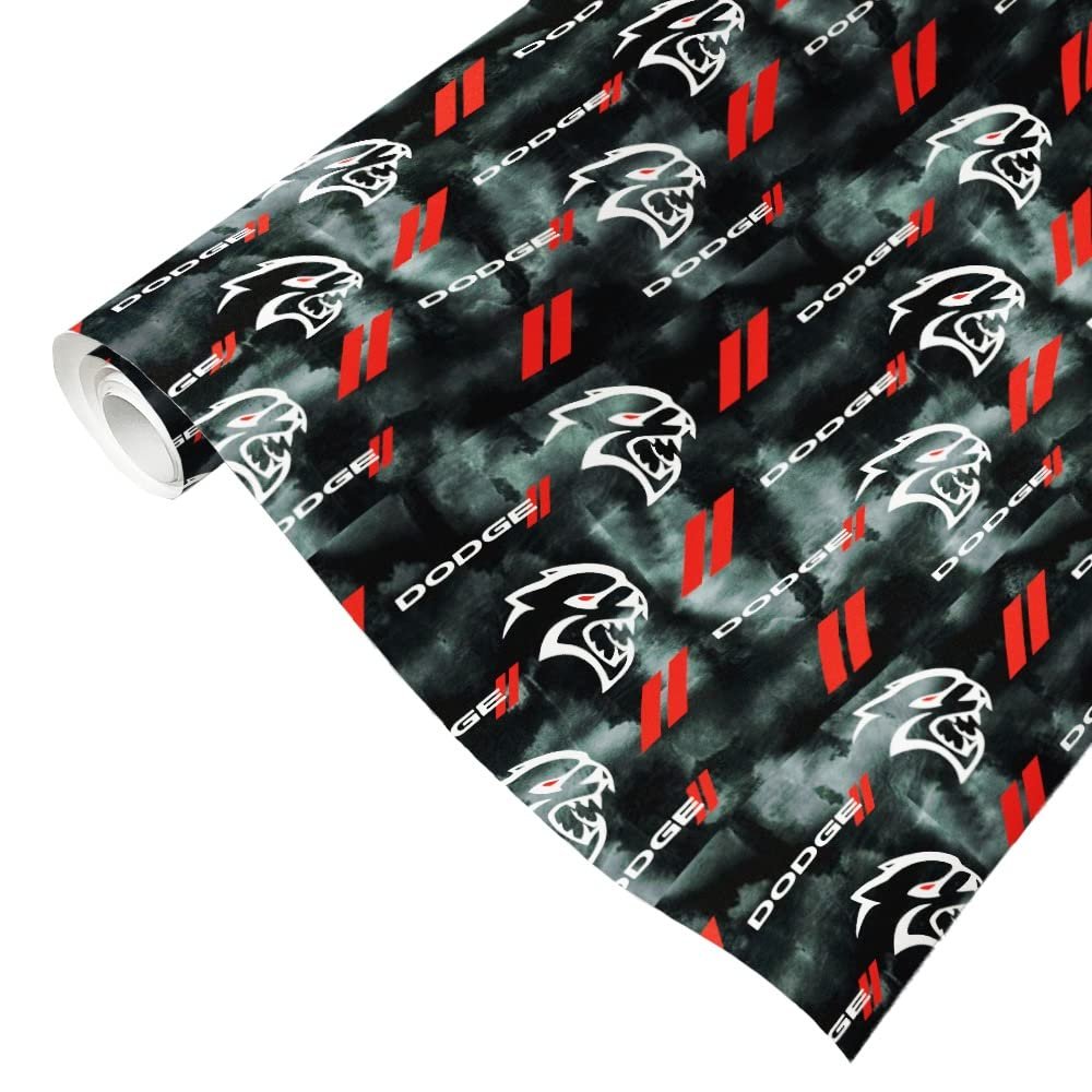 Dodge Hellcat Birthday Gift Wrap - Officially Licensed Matte (20 in x 30 in)