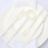 Efavormart 50 Pack | Ivory Heavy Duty Plastic Utensil Set, Premium Disposable Sleek Cutlery Flatware view 1