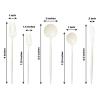 Efavormart 50 Pack | Ivory Heavy Duty Plastic Utensil Set, Premium Disposable Sleek Cutlery Flatware view 3