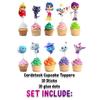 10 pcs True Rainbow Kingdom Cupcake Toppers - Colorful Party Decorations for True Fans view 3