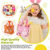 YANGTE 18Pack Easter Bags Non-Woven Easter Baskets Gift Bags with Handle for Kids Egg Hunt Game, Spring Party, Size 8.2 x 5.8 x 8.2in view 4