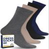 Pembrook Diabetic Dress Socks for Men - 4 Pairs Odor Free Stylish Diabetic Socks for Men Work | Mens Diabetic Socks Casual view 1