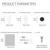SooGree 20 Pack Small Air Chamber Eyeglass Nose Pads, 20 Hard Silicone Nose Pad, 1 Round Ear Hook Black and 1 White, 1 Glasses Cleaning Cloth, Screw, Screwdriver view 2