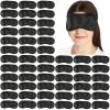 100PCS Sleep Masks Blindfold Eye Masks with Adjustable Strap for Women Men Eye Shade Cover for Travel Team Building Airplane (Black) view 1
