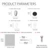 5 Pack Silver Rubber Covered Nose Pads, 2 Small Air Chamber Eyeglass Nose Pads 10 Hard Silicone Nose Pads 1 Black Round Ear Hook,1 Pair White, 1 Piece of Glasses Cleaning Cloth, Screw, Screwdriver view 2