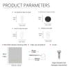 5 Corrugated Air Chamber Eyeglass Nose Pads 5 Small Soft Silicone Air Chamber Nose Pads 10 Hard Silicone Nose Pads 1 Black Round Ear Hook 1 White 1 Glasses Cleaning Cloth Screw Screwdriver view 2