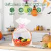 50 Packs 32 x 40 Inches Cellophane Bags for Basket Extra-large Jumbo Clear Cellophane Wraps Clear Huge Cello Bags for Baskets, Gifts, Christmas Trees, Treats, Arts and Crafts, 50ct Ribbon Bows view 3