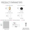 SooGree 5 Pack Gold Rubber Covered Nose Pads, 2 Small Air Bag Nose Bags, 10 Hard Silicone Nose Pads, 1 Round Ear Hook Black and 1 Pair of White, 1 Piece of Glasses Cleaning Cloth, Screw, Screwdriver view 2