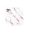10 White Rose Gold Metallic Marble Square Disposable Salad Dinner Plastic Plates Wedding Party Events Catering Tableware Decorations view 1
