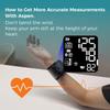 Meraw Blood Pressure Monitor Adult Cuff, Blood Pressure Cuff Monitor Wrist, Blood Pressure Machine Home Use 5.3-8.5" Irregular Heartbeat Monitoring APP Automatic Bluetooth High Accuracy Aspen Black view 3