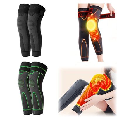 IMEISH Tourmaline Acupressure Selfheating Knee Sleeve with Tourmaline Acupressure Self-Heating Shaping Socks, Mugwort Acupressure Shaping Knee Pads Detox Sculpting Knee Pads