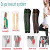 IMEISH Tourmaline Acupressure Selfheating Knee Sleeve with Tourmaline Acupressure Self-Heating Shaping Socks, Mugwort Acupressure Shaping Knee Pads Detox Sculpting Knee Pads view 2