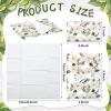 Geyee 50 Packs Tissue Travel Size Facial Paper Napkins Travel Packs Disposable Pocket Tissues for Wedding Guest Traveling School Purse Home Supplies, 500 Sheets 3 Ply(Magnolia) view 2