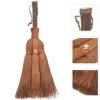 Zerodeko Desk Dust Brush Palm Fiber Broom Small Cleaning Broom Bristle Whisk Manual for Home Office view 2