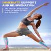 CAMBIVO Calf Compression Sleeves for Men & Women, Sports Compression Leg Sleeves for Shin Splints & Running Recovery view 4
