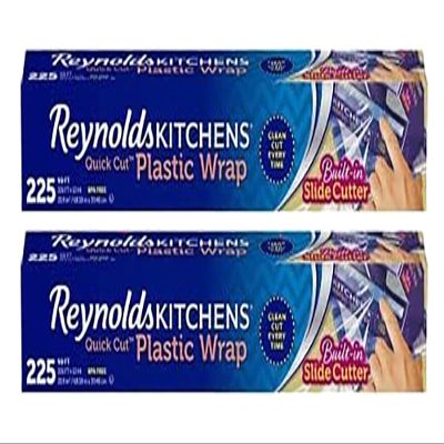 Reynolds Plastic Wrap, 225 Sq Ft (Pack of 2)