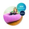 Bouncyband Medium Comfy Peapod Sensory Chair - Purple 60" - Fun, Inflatable Peapod Chair Provides Therapeutic Sensory Relief and Compression for Kids Ages 6-12, Includes Electric Air Pump view 2