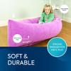 Bouncyband Medium Comfy Peapod Sensory Chair - Purple 60" - Fun, Inflatable Peapod Chair Provides Therapeutic Sensory Relief and Compression for Kids Ages 6-12, Includes Electric Air Pump view 4