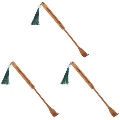 3 Pcs Scratcher Handheld Back Telescoping Back Itching Relief Tool Massagers Handheld Neck Massagers Back Massage Tool Massagers for Neck Back Massager Metal Bamboo Scraper Elder