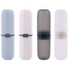 4 Pcs Portable Toothbrush and Toothpaste Storage Boxes Assorted Color Toothbrush Holders for Travel Camping and Daily Use Ideal for Electric and Standard view 1