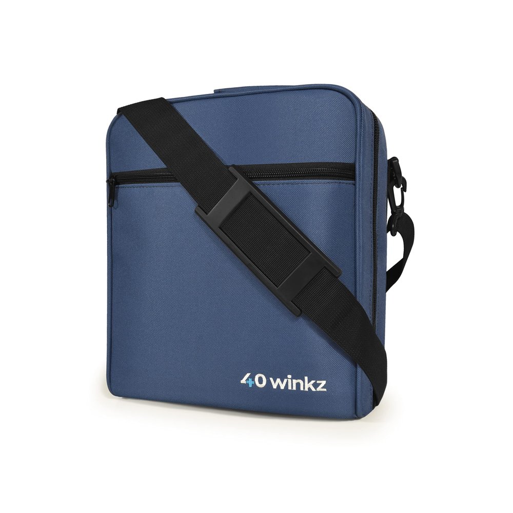 40Winkz USA CPAP Travel Bag, CPAP carry bag for various CPAPs compatible with, Airsense 10, Airsense 11, Dreamstation & more. Attaches to luggage & travel compliant (Navy)
