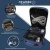 40Winkz USA CPAP Travel Bag, CPAP carry bag for various CPAPs compatible with, Airsense 10, Airsense 11, Dreamstation & more. Attaches to luggage & travel compliant (Navy) view 2