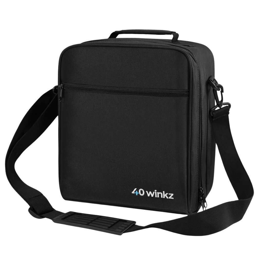 40Winkz USA CPAP Travel Bag, CPAP carry bag for various CPAPs compatible with, Airsense 10, Airsense 11, Dreamstation & more. Attaches to luggage & travel compliant (Black)