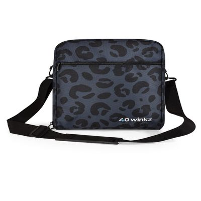40Winkz USA CPAP Travel Bag, CPAP carry bag for various CPAPs compatible with, Airsense 10, Airsense 11, Dreamstation & more. Attaches to luggage & travel compliant (Leopard Print)