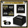 Karenhi 2026 Graduation Napkins Class of 2026 Disposable Black and Gold Congrats Grad Cocktail Napkins Paper 3 Ply for High School University College Graduation Party Decorations, 2 Design(100 Pcs) view 3