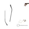 1 Pair Metal Plastic Glasses Replacement Glasses Replacement Temple Eyeglasses Arms Legs, Screws, Screw Washers and 3-in-1 Screwdriver view 1