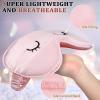 Geyoga 2 Pcs Cute Sleep Eye Masks for Adult Silk Sleep Eye Cover Cute Lightweight Adjustable Eyeshade Mask Satin Night Eyeshade Covers with 2 Pcs Storage Bag(Adult, Pink) view 4