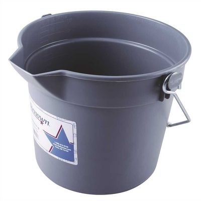 Renown REN05147-IB DELUXE BUCKET, GRAY, 10 QUART, HEAVY-DUTY